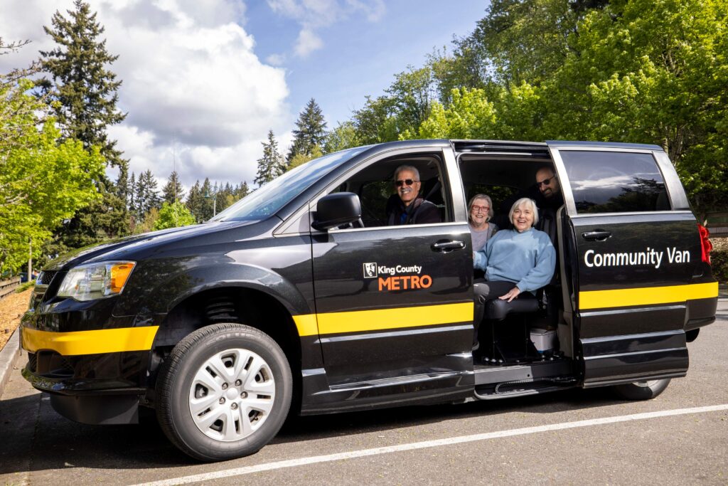 King County Metro Community Van partners with several communities across the county including Hopelink, to offer a greater variety of transportation options. Photo courtesy King County Metro. 